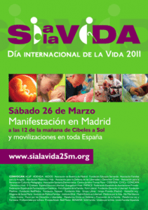 Una gran manifestación en Madrid será el acto central del Día Internacional de la Vida en España 1
